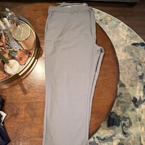 ProTour Men's Gray Golf Pants 44x32 Stretch Polyester Flat Front Khakis